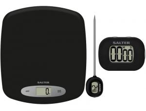 Salter Kitchen Scale Timer Thermometer Gift Set
